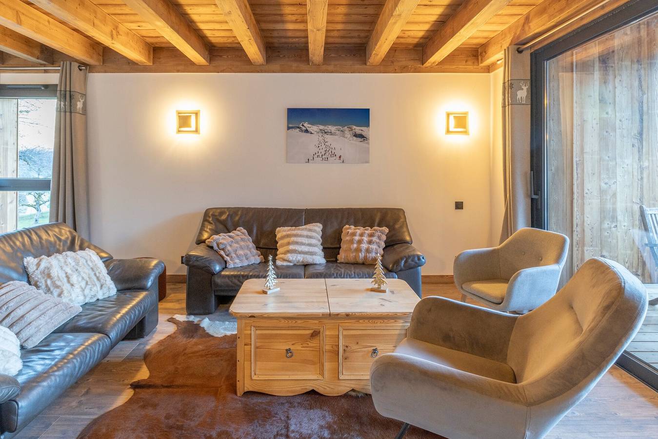 Geheel appartement, Appartement 'Morillon - Nieuw - 2 min van de pistes' met bergzicht en privéterras in Station de Morillon, Grand Massif