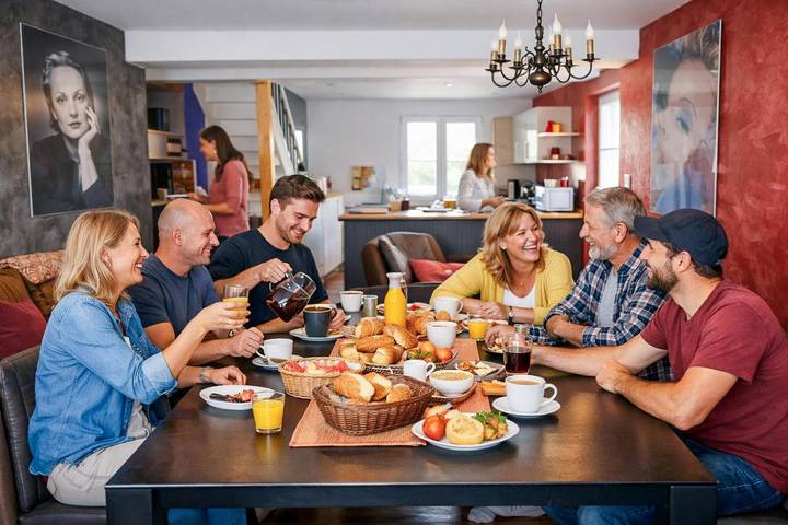 Appartement de vacances pour 14 personnes, avec vue et jardin, animaux acceptés