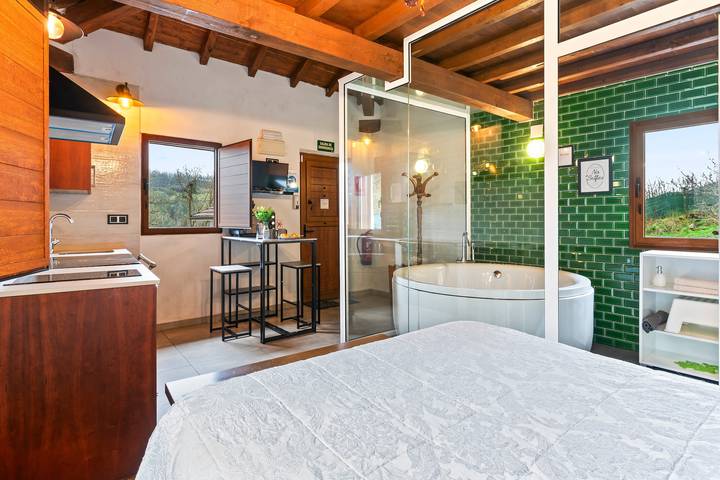 Ganze Wohnung, Apartment 'La Manzana' – Minihaus in Villamarín de Candamo in Candamo, Costa Verde (Spanien)