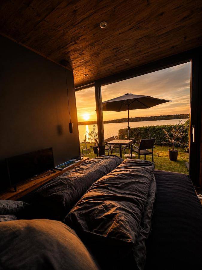 Ferienwohnung für 2 Personen, mit Terrasse und Garten sowie Sauna und Ausblick