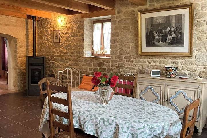 Maison de vacances pour 6 personnes, avec Jardin à Meslan
