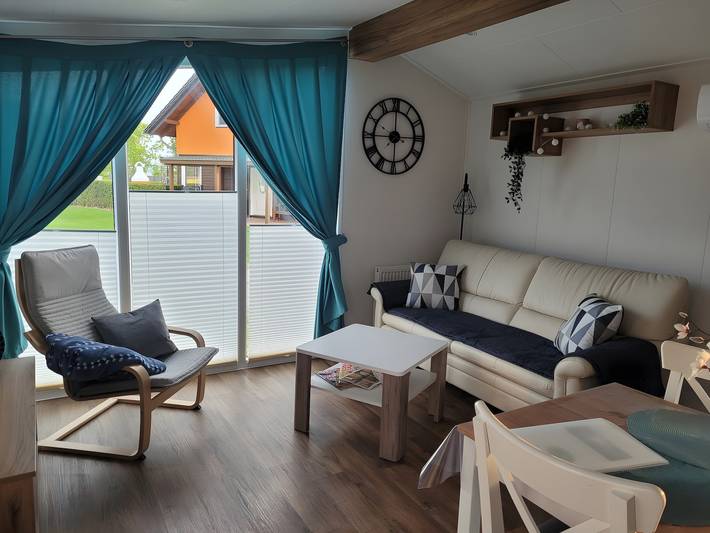 Ferienhaus Concordia direkt am See, mit überdachter Terrasse und Klimaanlage in Schadeleben, Seeland (Deutschland)