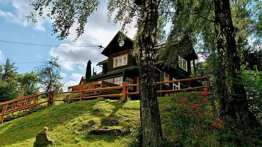 Dom dla 20 osób, z Taras i Ogród oraz Sauna i Widok w Korbielów