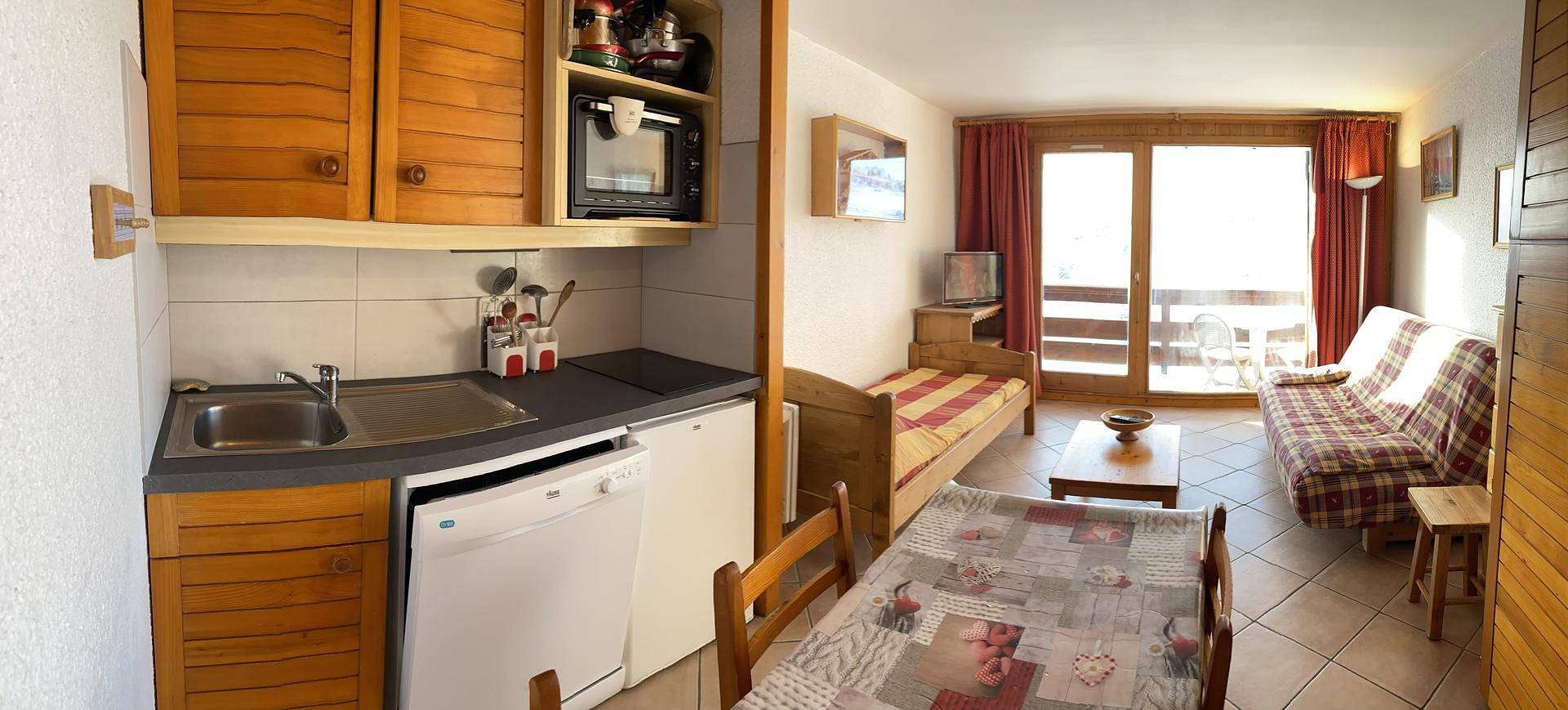 Estudio entero, Résidence Mont Blanc C - Estudio -espacio montaña- para 5 personas (314) in Hauteluce, Albertville region