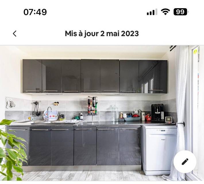 Location de vacances pour 2 personnes, avec terrasse, animaux acceptés à Vaulx-en-Velin - 3