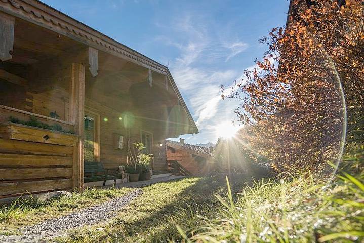 Ferienhaus für 6 Personen, mit Balkon und Terrasse sowie Garten und Sauna in Hüttschlag