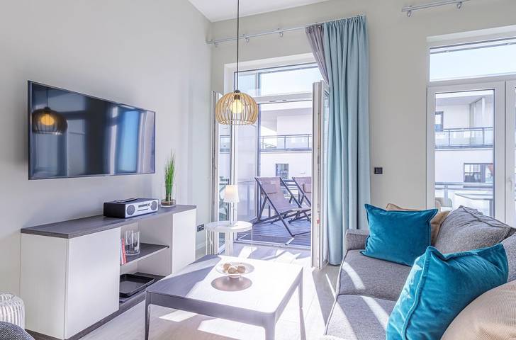 Ferienwohnung für 2 Personen, mit Balkon und Sauna, mit Haustier in Wustrow