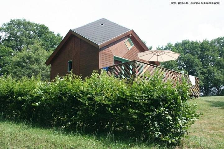 Chalet pour 5 personnes, avec Balcon et Terrasse ainsi que Jardin et Vue