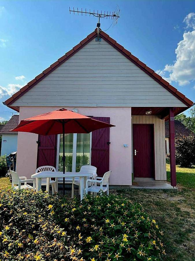 Maison de vacances pour 4 personnes, avec vue sur le lac et jardin ainsi que vue et terrasse, animaux acceptés