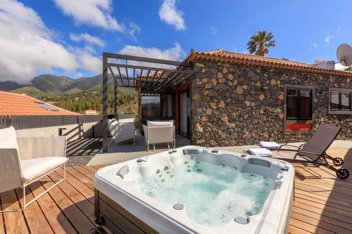 Chalet para 2 personas, con Jacuzzi además de Terraza y Vistas en La Palma
