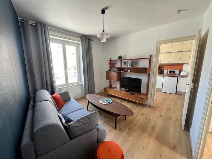 Appartement de vacances pour 4 personnes, avec jardin ainsi que vue et terrasse