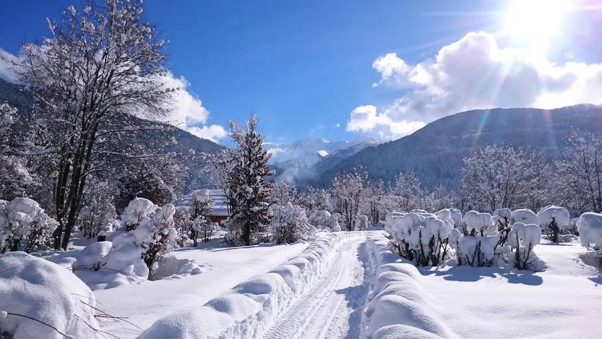 Bungalow premium bio-habitat 35m² (3 Schlafzimmer) 6 Personen in Landry, Vanoise-Massiv