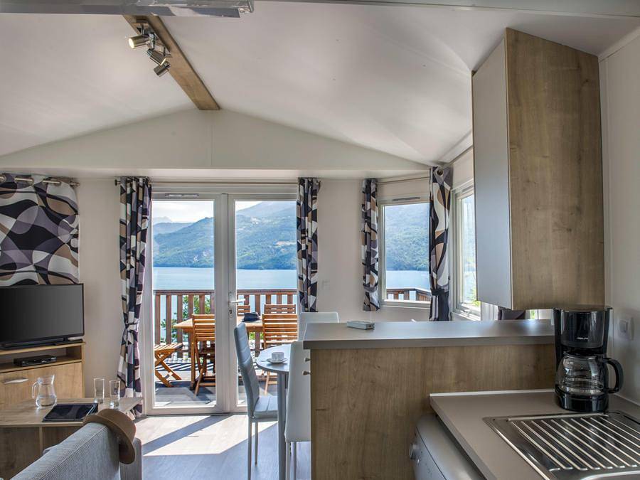 Camping L'Ecrin du Lac - Mobilheim 4 personen in Chorges, Nationalpark Écrins