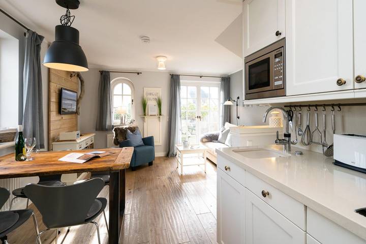 Ferienwohnung für 4 Personen, mit Terrasse und Garten sowie Ausblick in Rantum