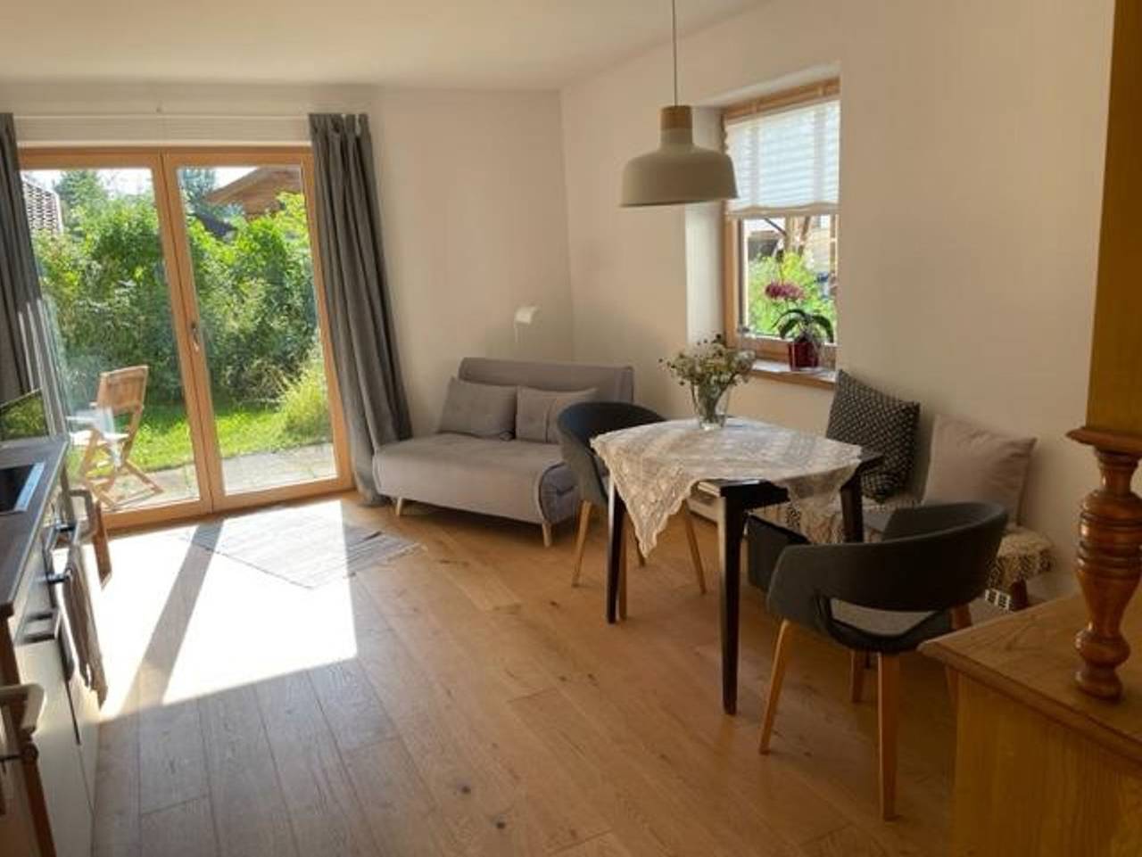 Ganze Ferienwohnung, Radler-und Wanderer-Ferienwohnung - Appartment, 2 Schlafzimmer in Bad Bayersoien, Bayerische Alpen