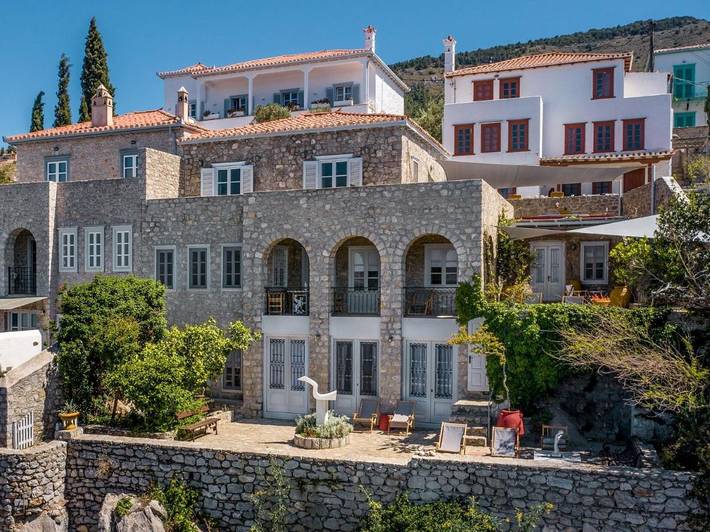 Apartament wakacyjny dla 6 osób, z ogród i widok w Hydra