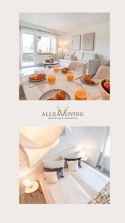 Ferienwohnung für 4 Personen, mit Balkon und Ausblick sowie Seeblick in Bühl am Alpsee