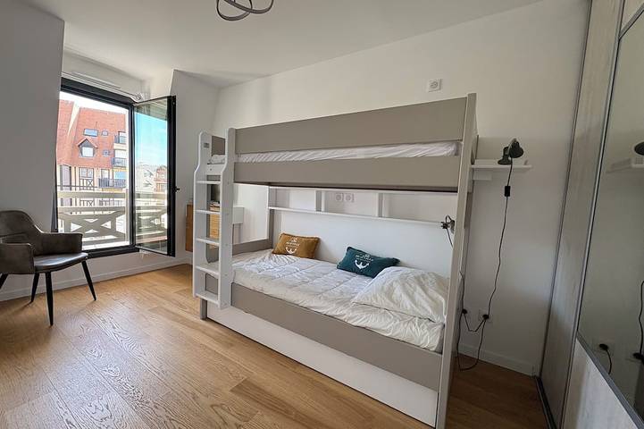 Gîte pour 5 personnes, avec balcon dans Hippodrome de Deauville La Touques - 3