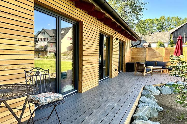 Ferienhaus für 2 Personen, mit Terrasse und Sauna sowie Whirlpool