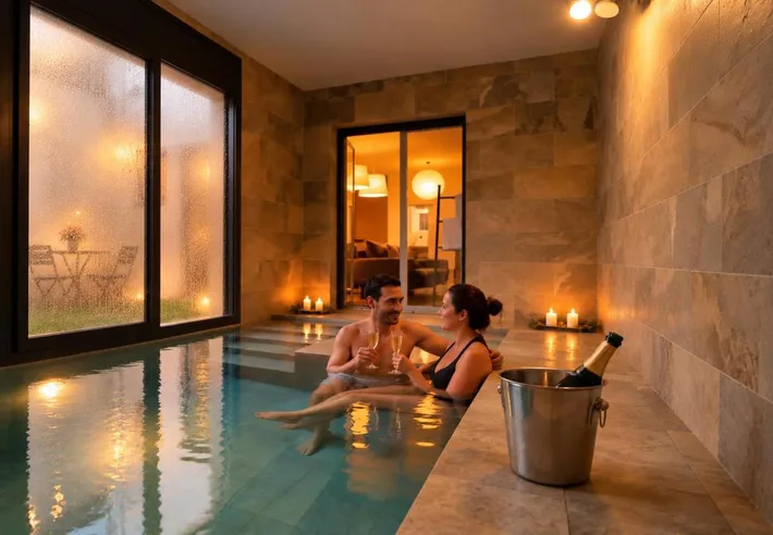 Appartement de vacances pour 2 personnes, avec piscine et jardin - 1