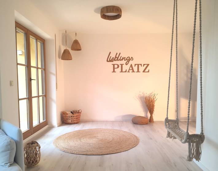 Ferienwohnung für 5 Personen, mit Balkon und Balkon/Terrasse sowie Terrasse und Garten