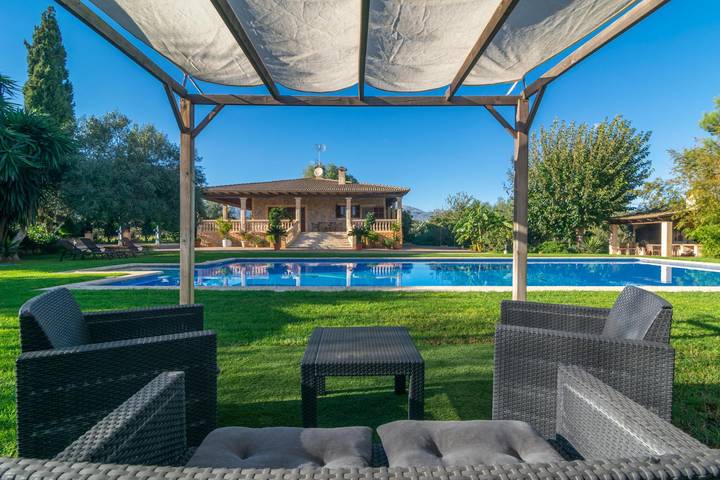 Ca'N Berguins - Ferienhaus mit privaten Pool in Buger. WiFi gratis in Búger, Mallorca Inselmitte