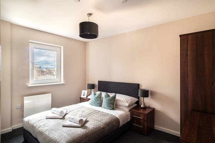 Apartamento entero, Apartamento de vacaciones para 4 personas con jardín in Mánchester, Gran Mánchester