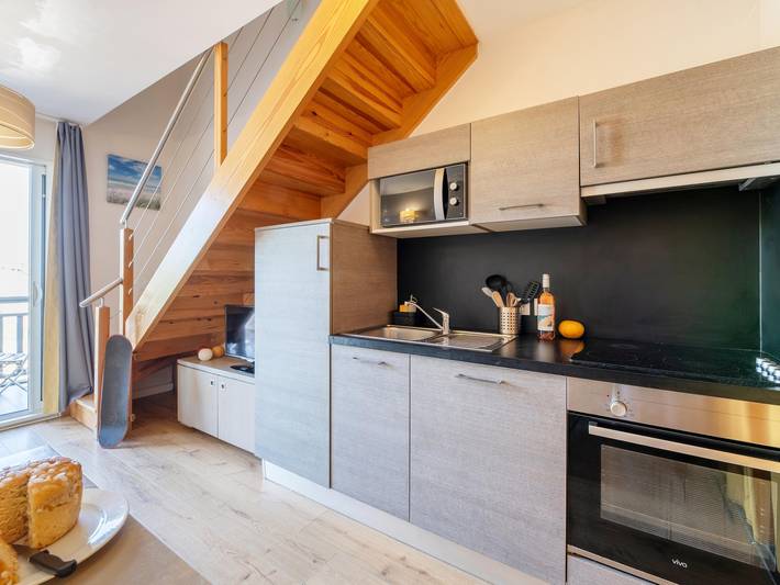 Gîte pour 4 personnes, avec sauna ainsi que piscine et balcon, animaux acceptés à Biscarrosse - 4