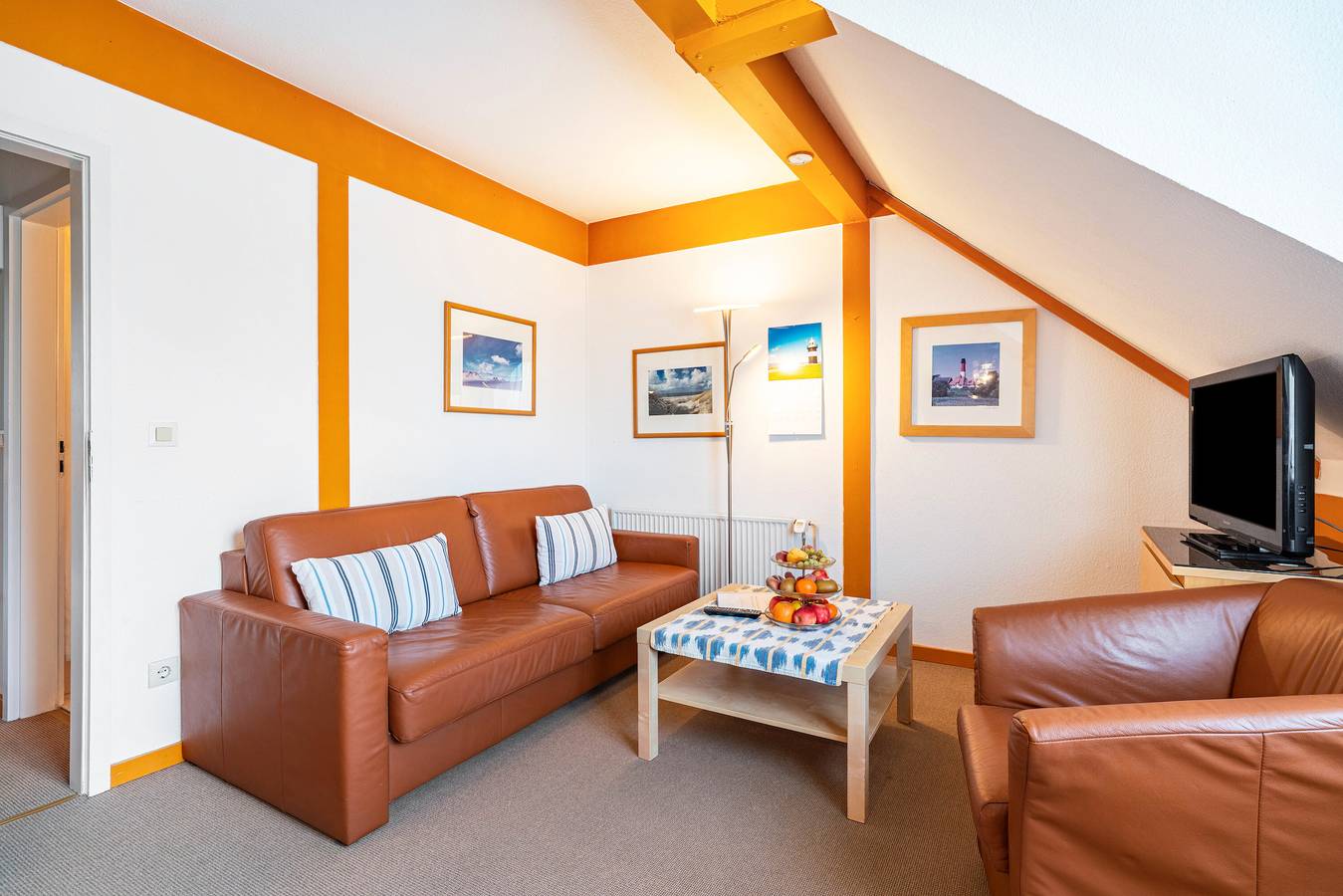 Ganze Wohnung, Apartment 'Watt'n Stuuv' mit Gemeinschaftsgarten und Wlan in Pellworm, Nordfriesische Inseln