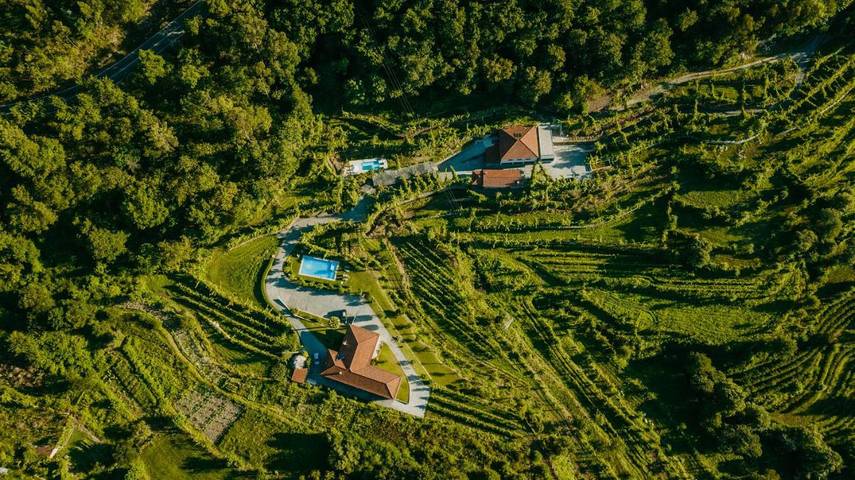 Maison d’hôte pour 9 personnes, avec Balcon et Terrasse ainsi que Jardin et Piscine à Terras de Bouro