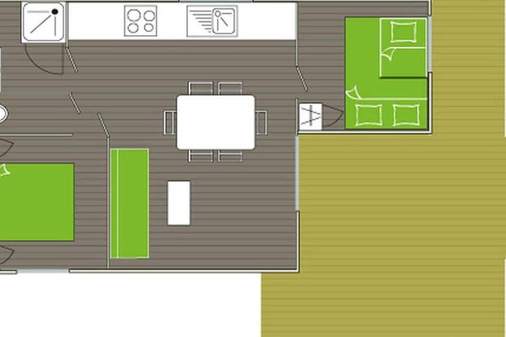 Chalet pour 7 personnes, avec piscine, animaux acceptés