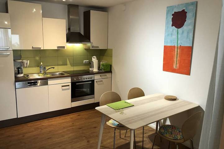 Ferienwohnung für 3 Personen, mit Terrasse und Garten in Ochsenfurt
