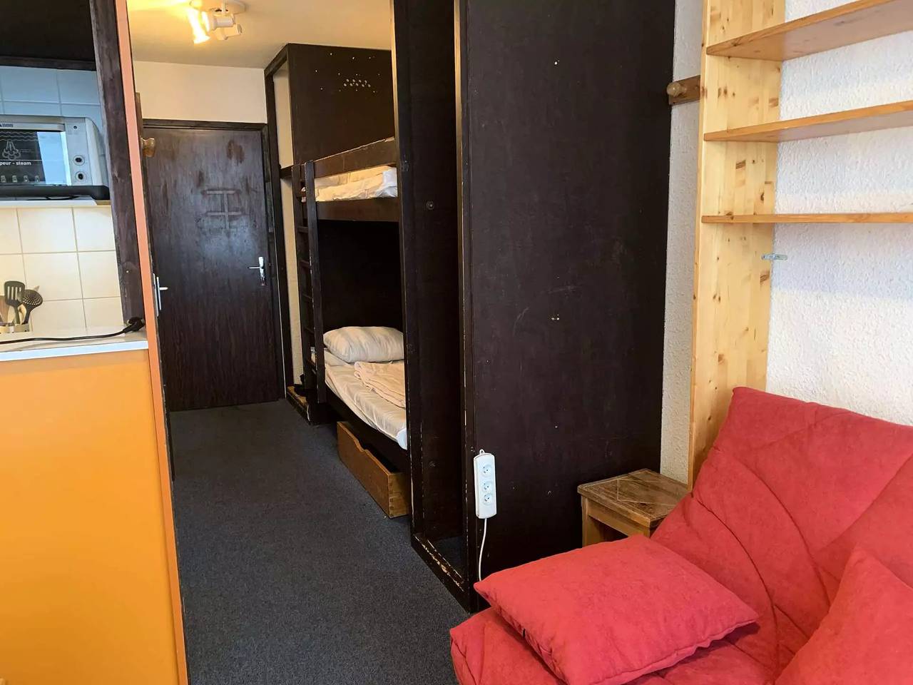 Monolocale intero, Dome de Polset 806 - Appartamento Val Thorens - 3 pax - 1 Flocon Bronze in Val Thorens, Le tre valli