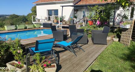 Chambre d’hôte pour 2 personnes, avec jardin et piscine à Saint-Victor