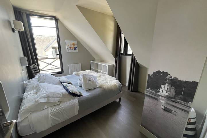 Haus 4  eingezäunter garten privater jacuzzi, terrasse strände geschäfte 400 m in Arradon, Côte des Mégalithes