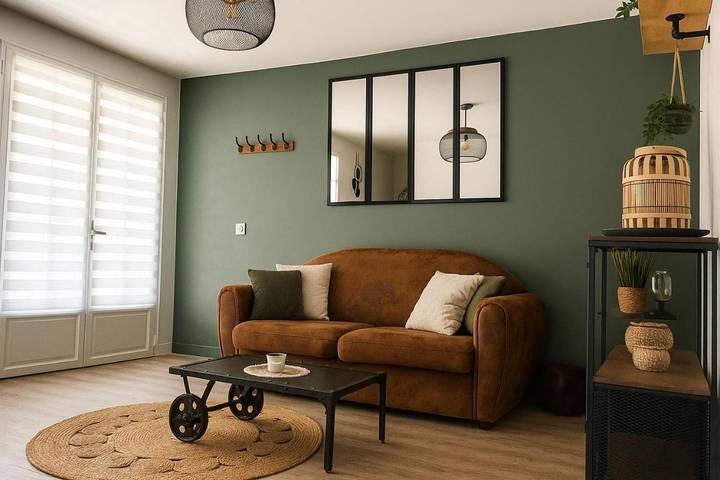 Chambre d’hôte pour 2 personnes, avec jardin et vue à Le Garn