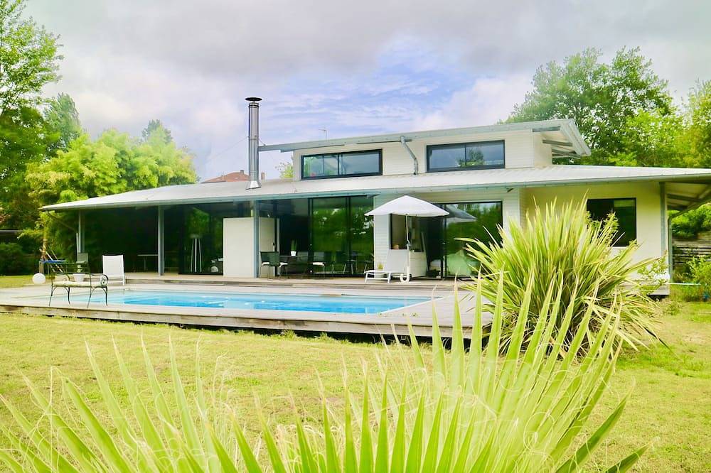 180m2 kalifornische Architektenvilla, beheizter Pool und Terrassen in Saubion, Côte d’Argent