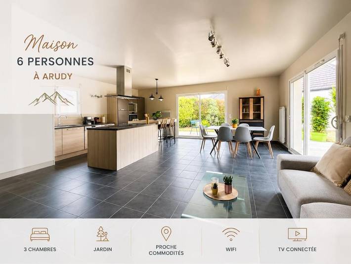 Appartement de vacances pour 6 personnes, avec Terrasse et Vue