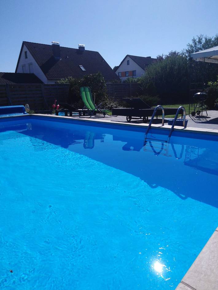 Ferienwohnung für 4 Personen, mit Terrasse und Pool in Theilenhofen