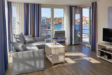 Hütte für 4 Personen, mit Balkon an der Ostsee