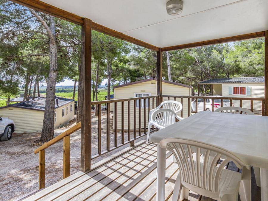 Camping Le Bois de Pins - Mobilheim 4 personen - Basic - Tv in Salses-le-Château, Mittelmeerküste (Frankreich)