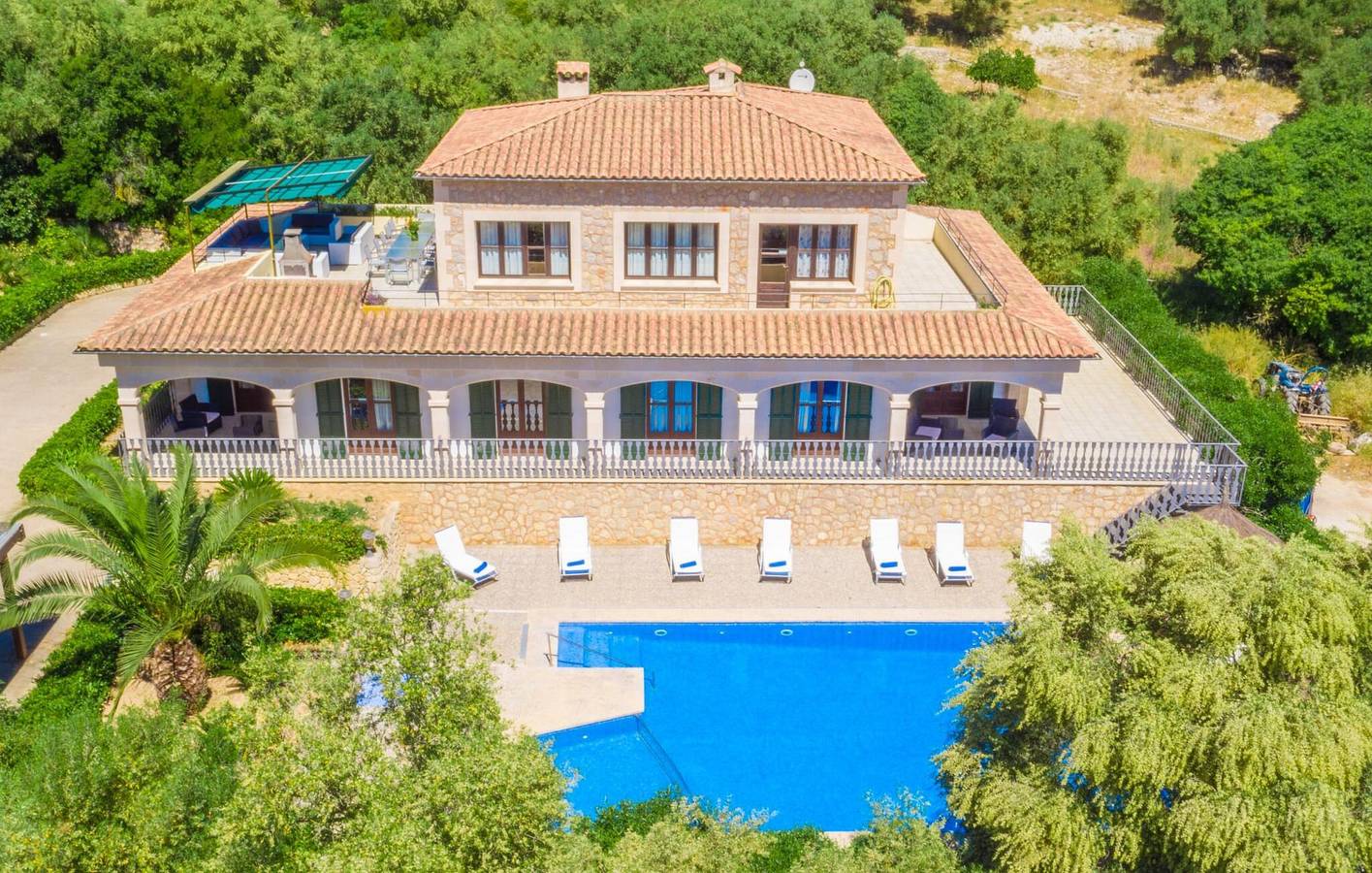Moderno Apartamento con Piscina, Terraza y AC - 100m del Restaurante in Petra, Interior de Mallorca
