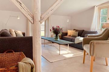 Ferienwohnung für 6 Personen, mit Garten in Habernis