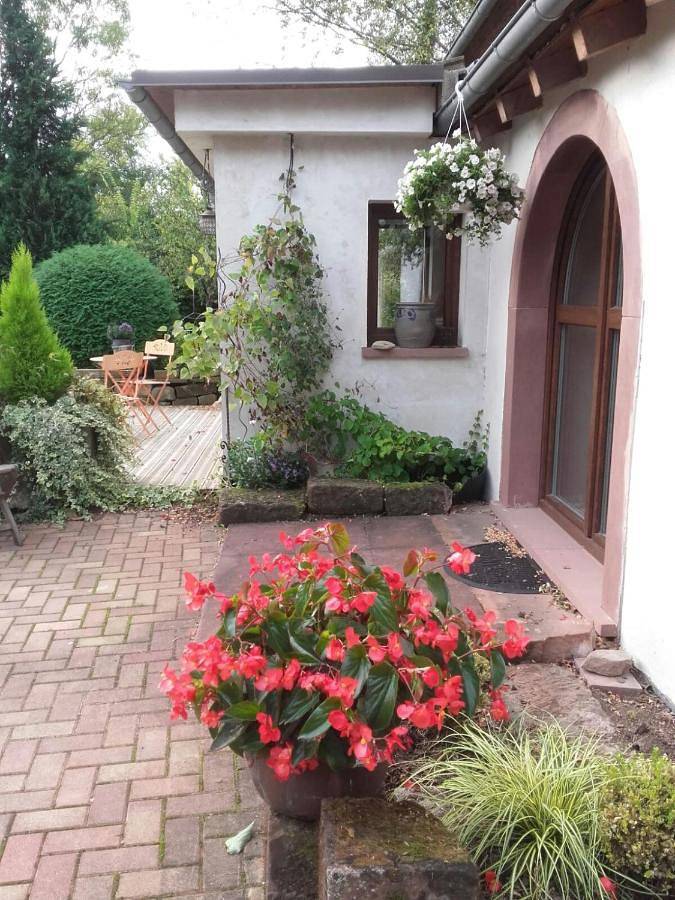 Gîte pour 2 personnes, avec jardin ainsi que vue et piscine, animaux acceptés à Langensoultzbach