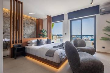 Ferienwohnung für 2 Personen, mit Balkon und Ausblick in Rhodos Stadt