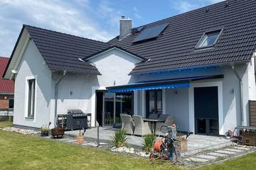 Ferienwohnung für 6 Personen, mit Garten und Sauna, mit Haustier in Dreschvitz