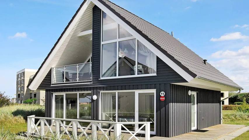 Ferienhaus für 7 Personen, mit Sauna und Balkon sowie Whirlpool