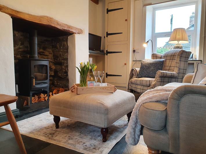 Log cabin for 2 people, with Garden in Llangollen