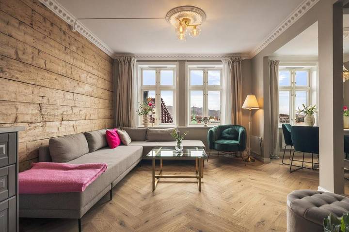 Apartament wakacyjny dla 8 osób, z widok i ogród w Bergen