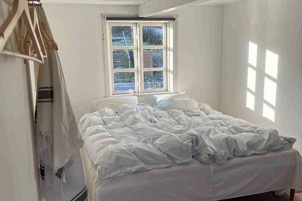 Old Fishermans House at Listed Harbor in Listed, Svaneke